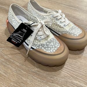 Vans Authentic DX Modular Dots White Mesh Skate Shoes Womens Size 6.5 Men’s 5